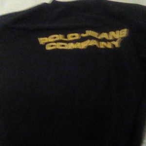 Mens shirt ..blue and gold 67 on right sleeve m